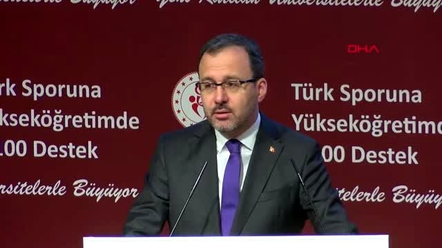 SPOR Gençlik ve Spor Bakanlığı, milli sporculara burs verecek vakıf üniversitelerinin sayısını...