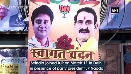 Madhya Pradesh BJP puts up hoardings welcoming Scindia