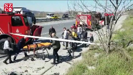 Eyüpsultan'da minibüs kazası