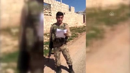 Mehmetçikten Giresunlu öğrencilere görüntülü teşekkür mesajı