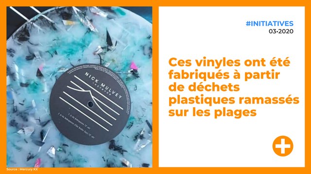 Ces vinyles ont été fabriqués à partir de déchets plastiques ramassés sur les plages