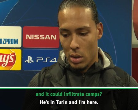 Rugani's in Turin, and I'm here - Van Dijk on risk of coronavirus spread