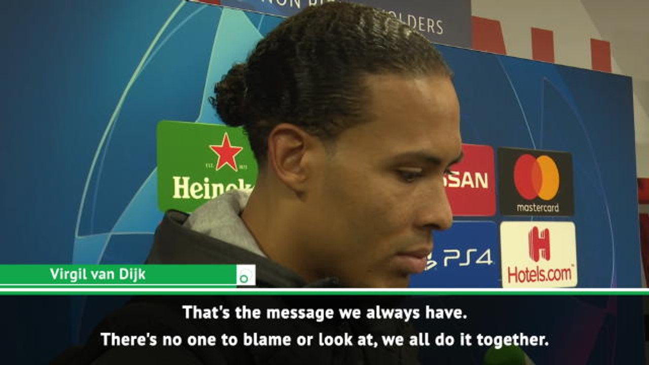 Adrian not to blame for Liverpool UCL exit - Van Dijk