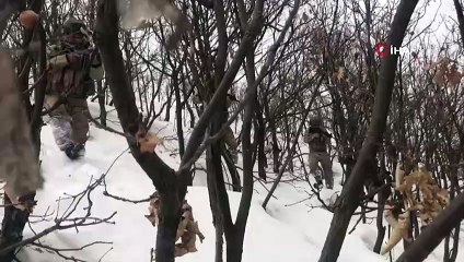 Terör örgütünün kış yapılanması için gizlediği malzemeler ele geçirilip imha edildi