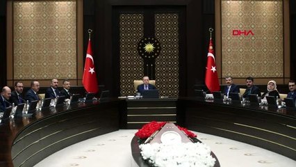 ANKARA ERDOĞAN BAŞKANLIĞINDA SAĞLIK KURULU VE İLGİLİ BAKANLIKLAR İLE KOORDİNASYON TOPLANTISI-1