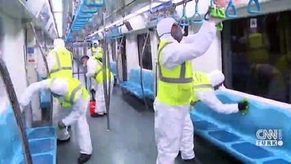 Marmaray'da koronavirüs tedbiri