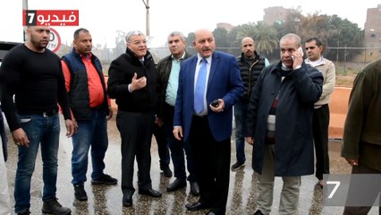 أمطار غزيرة تضرب المنيا والمرور يغلق الطريق الصحراوى