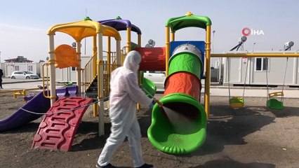 Konteyner Kentler "Korona Virüsüne" Karşı Dezenfekte Edildi