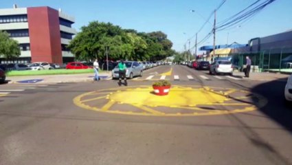 Descargar video: Ação educativa do Projeto Cidadão em Trânsito é realizada nas proximidades da Prefeitura