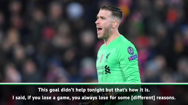 Klopp asks media to be 'respectful' to Adrian after mistake
