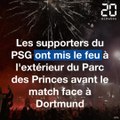 Les supporters du PSG face à Dortmund