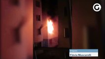 Apartamento pega fogo em residencial em Cachoeiro