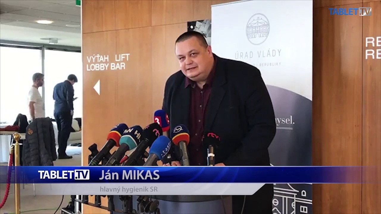ZÁZNAM: TK hlavného hygienika SR Jána Mikasa