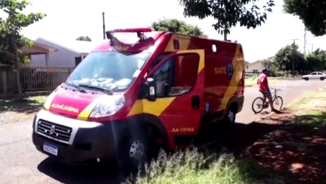 Homem cai de andaime e fica ferido, no Bairro XIV de Novembro