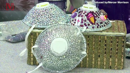Jordanian Designer Raises Awareness Against Coronavirus by Making Bedazzled Face Masks
