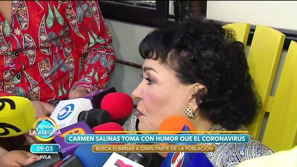 下载视频: Carmen Salinas piensa que coronavirus llegó para castigar a quienes comen perros. | Venga La Alegría