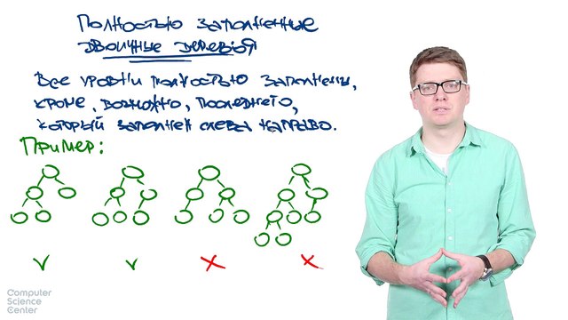 55 - Алгоритмы. Полностью заполненные двоичные деревья
