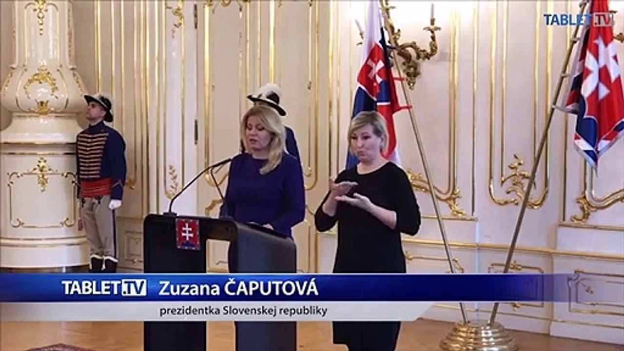 ZÁZNAM: Vyhlásenie prezidentky Z. Čaputovej