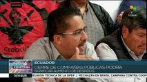 Ecuador: trabajadores rechazan nuevas medidas de Lenín Moreno