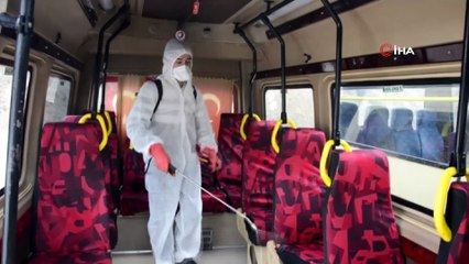 Niksar’da dolmuş ve duraklarda korona virüs önlemi