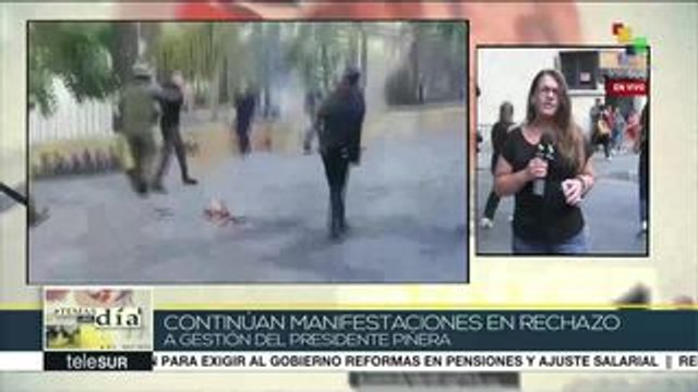 Chile: carabineros reprimen manifestaciones de estudiantes