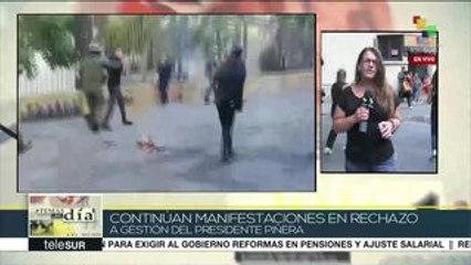 Chile: carabineros reprimen manifestaciones de estudiantes