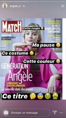 Angèle dénonce  la une s*xiste  du magazine  « Paris Match »  sur elle