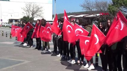 ÇANAKKALE Şehitler için Çanakkale'ye yürüyen gazi torunu, Eceabat'a ulaştı
