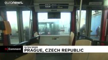 ضدعفونی مکان‌های عمومی در پراگ برای مقابله با شیوع ویروس کرونا