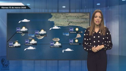El pronóstico del tiempo para el viernes 13 de marzo.