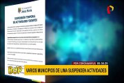 Coronavirus: municipios de Miraflores, Surquillo, Lince y Jesús María suspenden actividades
