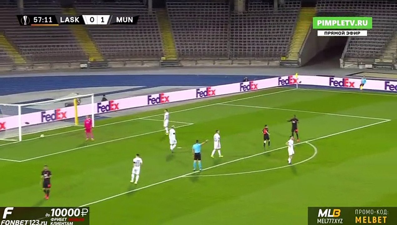James D. Goal HD - LASK 0-2 Manchester Utd 12.03.2020