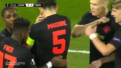 James D. Goal HD - LASK 0-2 Manchester Utd 12.03.2020