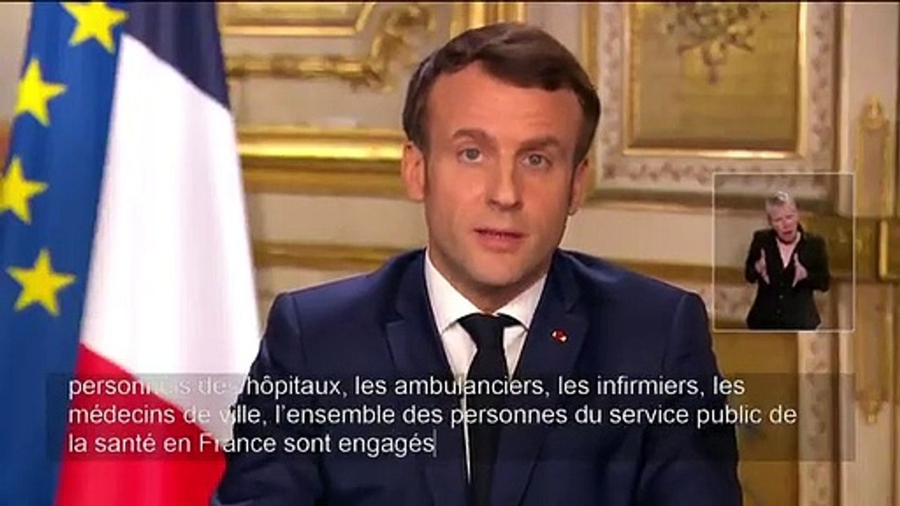 Emmanuel Macron : Extrait discours du 12 mars s...