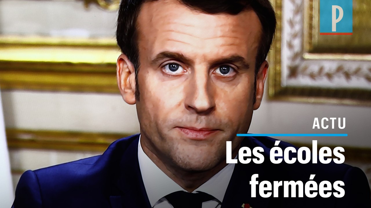 Emmanuel Macron : les établissements scolaires  fermés « jusqu'à nouvel ordre »