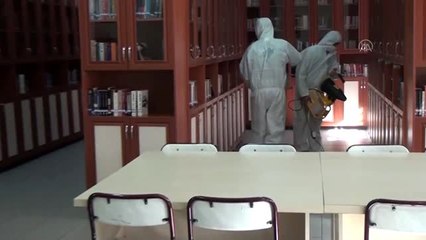 Ceza infaz kurumlarında ve adliyelerde dezenfekte çalışması yapıldı