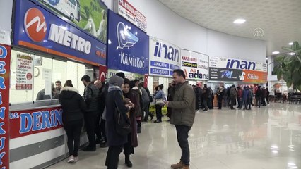 Üniversite öğrencileri terminallerde yoğunluk oluşturdu - NİĞDE