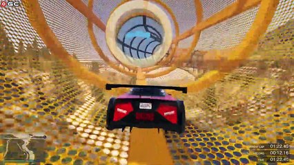 GTA 5 - Stunts Race "Canyon Crossing" Impossible Stunts Car Game Pc GamePlay