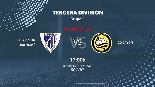 Previa partido entre SD Barreda Balompié y CD Cayón Jornada 29 Tercera División