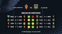 Previa partido entre Real Zaragoza y Alcorcón Jornada 32 Segunda División