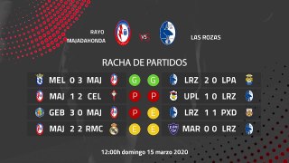Previa partido entre Rayo Majadahonda y Las Rozas Jornada 29 Segunda División B
