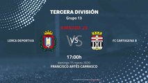 Previa partido entre Lorca Deportiva y FC Cartagena B Jornada 29 Tercera División