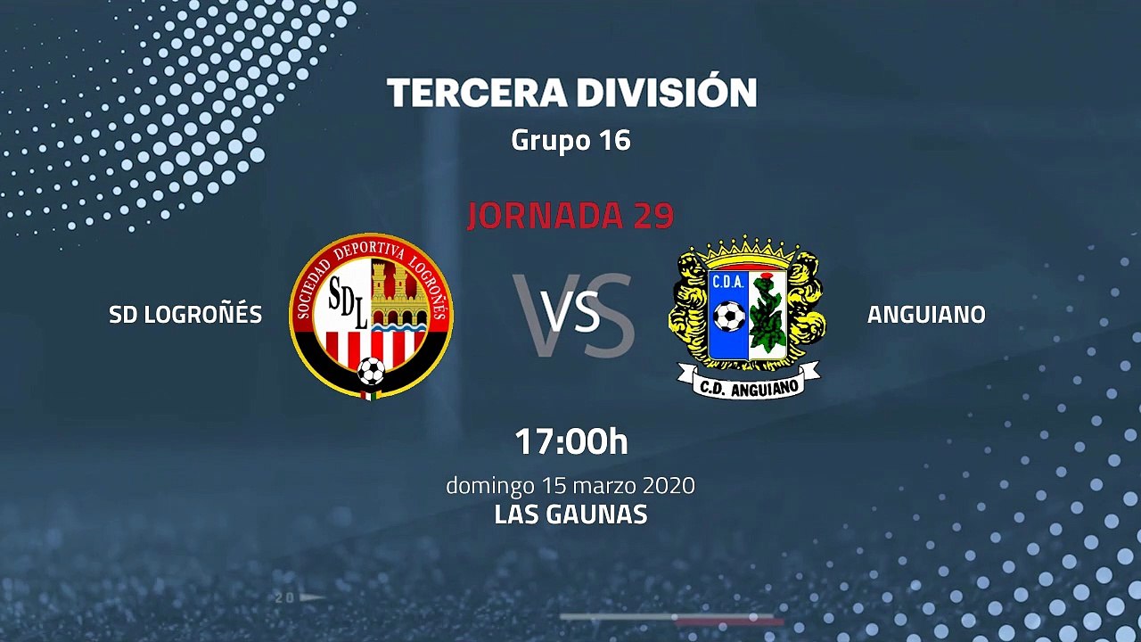 Previa partido entre SD Logroñés y Anguiano Jornada 29 Tercera División