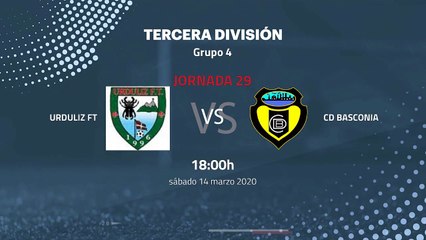 Previa partido entre Urduliz FT y CD Basconia Jornada 29 Tercera División