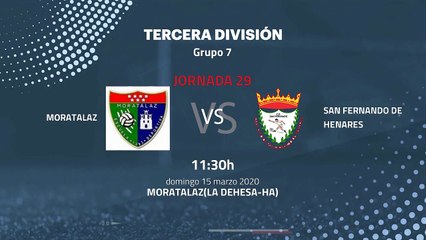 Previa partido entre Moratalaz y San Fernando de Henares Jornada 29 Tercera División