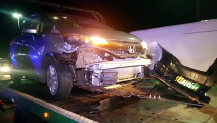 Três carros batem no Trevo Cataratas