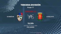 Previa partido entre CD Binéfar y CD Belchite Jornada 32 Tercera División
