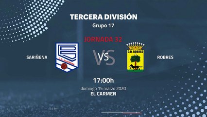 Previa partido entre Sariñena y Robres Jornada 32 Tercera División