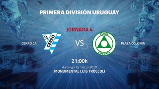 Previa partido entre Cerro CA y Plaza Colonia Jornada 4 Apertura Uruguay