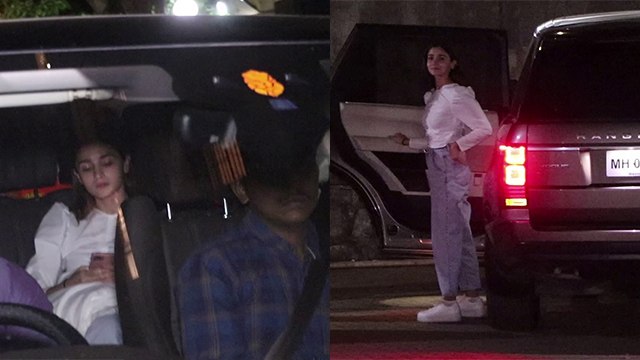 Alia Bhatt seen late night at Sanjay Leela Bhansali's Office; Watch Video | FilmiBeat